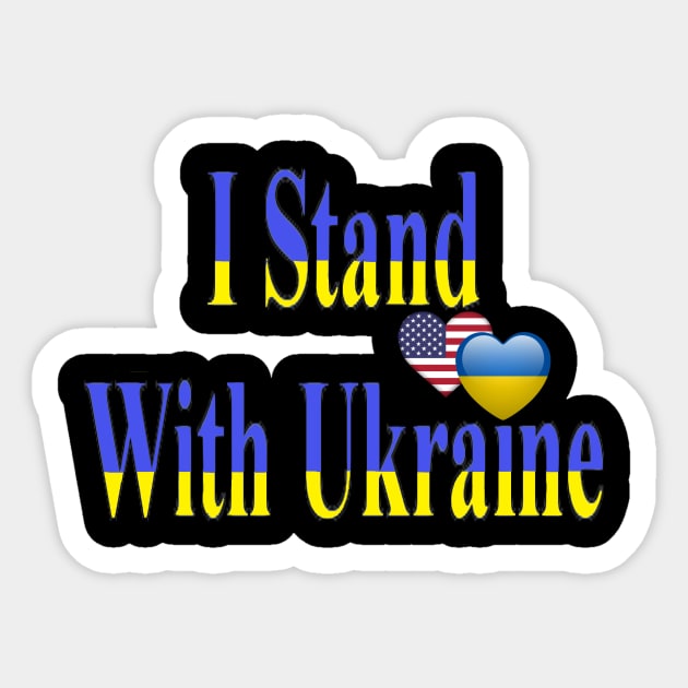 I Stand With Ukraine! Sticker by VeryOK